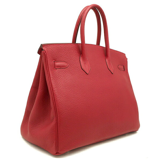 Hermes Birkin 35 Handbag Rouge Kazak