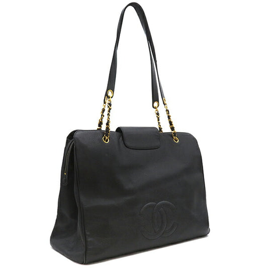 Chanel Caviar Skin Shoulder Bag Chain Tote
