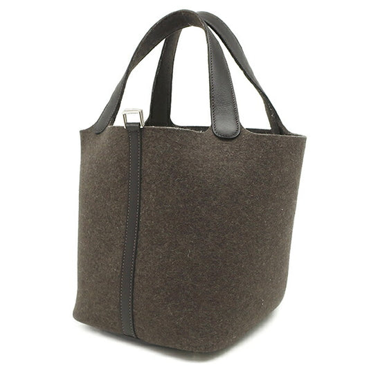 Hermes Picotin Lock MM Felt Swift Handbag