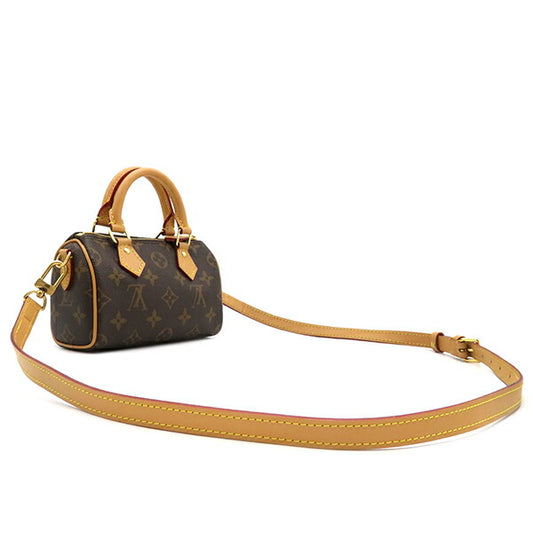 Louis Vuitton Nano Speedy Monogram Canvas Handbag
