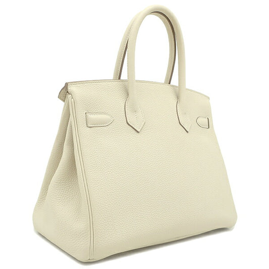 Hermes Birkin 30 Togo Handbag Off-White