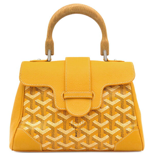 Goyard Saigon Mini Soft Bag Calf Wood Canvas