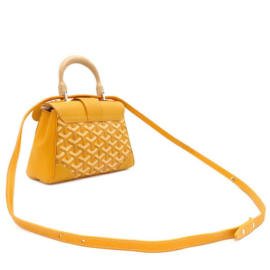 Goyard Saigon Mini Soft Bag Calf Wood Canvas