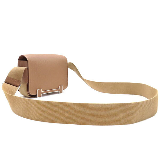 Hermes Chevre Geta Shoulder Bag Brown