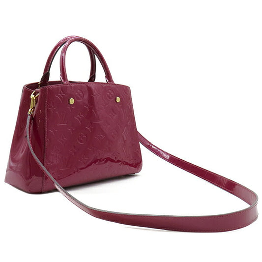 Louis Vuitton Montaigne BB Monogram Vernis Handbag