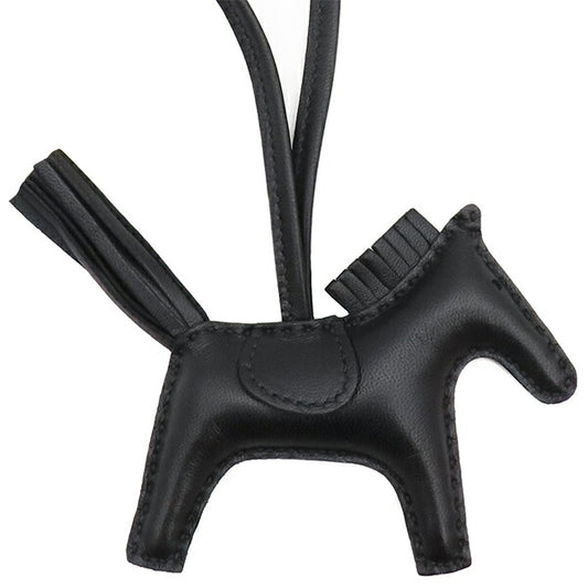 Hermes Rodeo PM Bag Charm Black