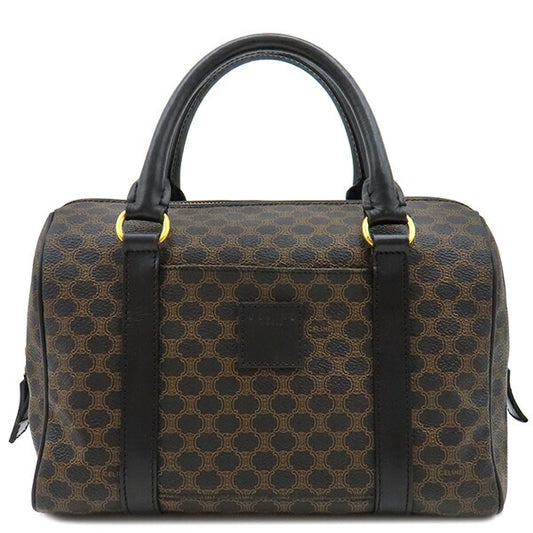 Celine Leather Handbag Macadam Mini Boston Bag
