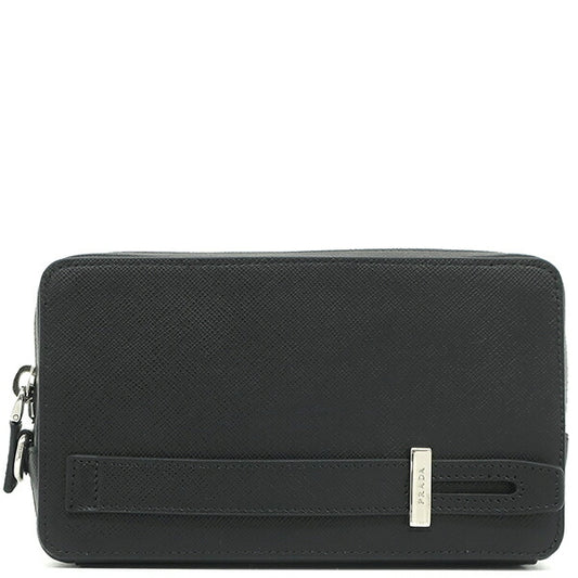 Prada Saffiano Leather Pouch Clutch 2ZH064
