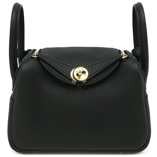 Hermes Lindy Mini 20 Shoulder Bag Black