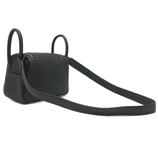 Hermes Lindy Mini 20 Shoulder Bag Black