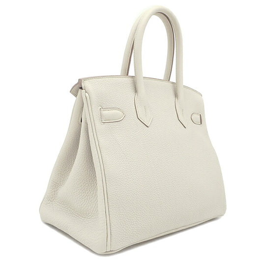 Hermes Birkin 30 Togo Handbag Off-White