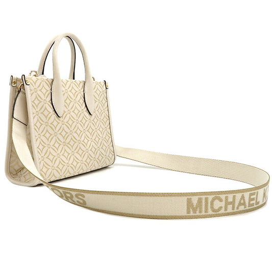 Michael Kors Mirella Jacquard Leather Handbag