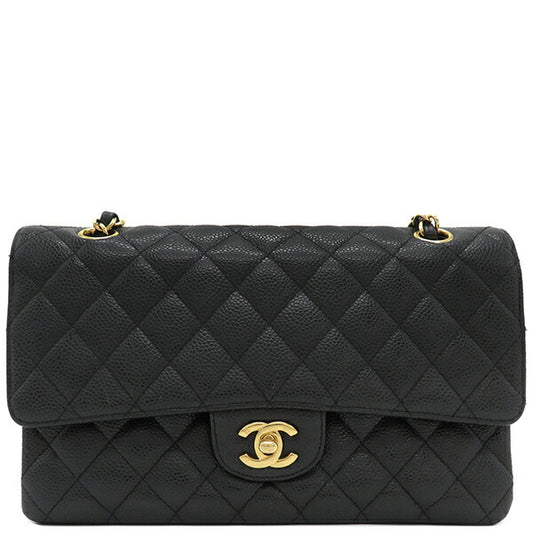 Chanel Caviar Skin Shoulder Bag Matelasse 25
