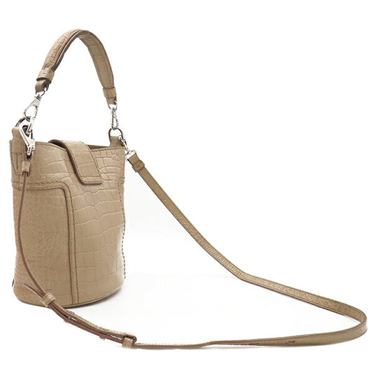 Tod's Leather 2WAY Double T Bucket Bag
