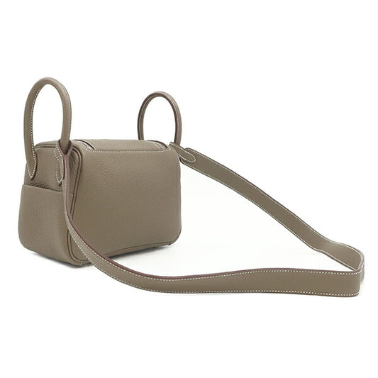 Hermes Lindy Mini 20 Shoulder Bag Etoupe
