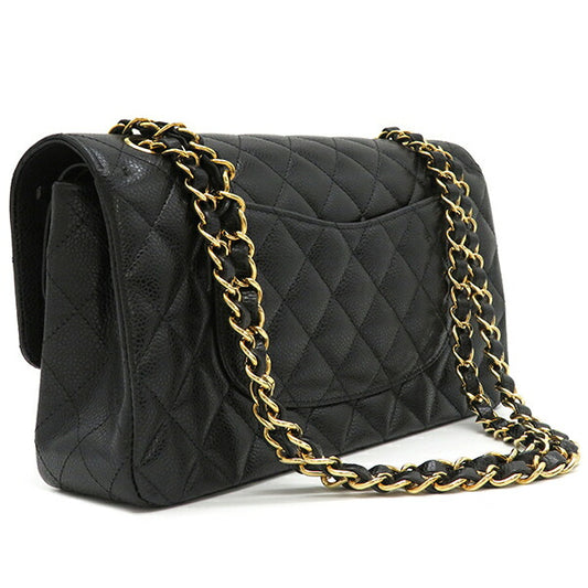 Chanel Caviar Skin Shoulder Bag Matelasse 25