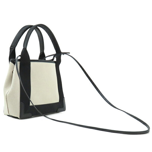 Balenciaga 2WAY Cotton Canvas Leather Bag