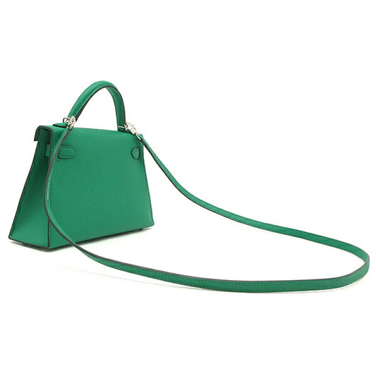 Hermes Mini Kelly 2-Way Bag Green