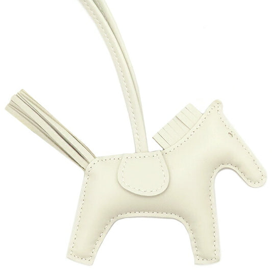 Hermes Rodeo PM Bag Charm Off-White
