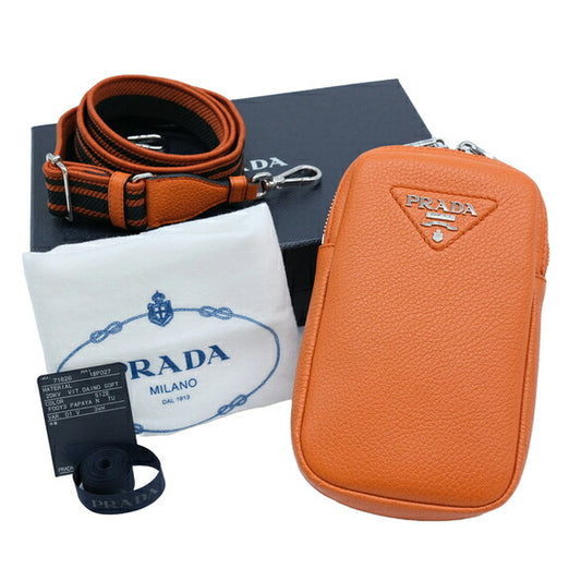 Prada Leather Phone Case Crossbody Bag
