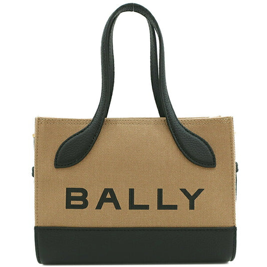 Bally Fabric Mini Shoulder Bag Black