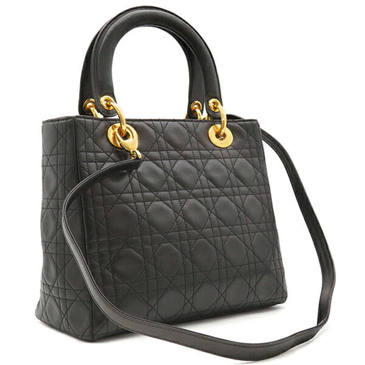 Dior Lady Dior Medium Bag Lambskin Black