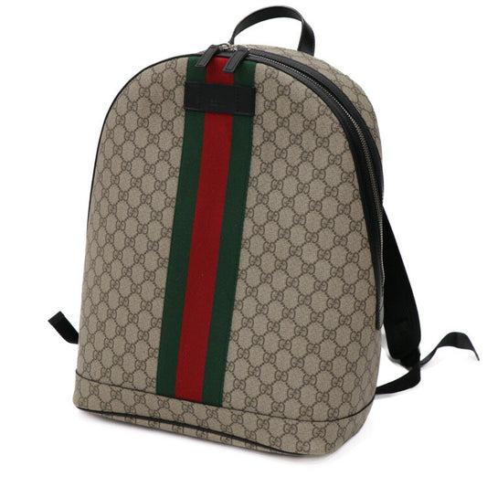 Gucci GG Supreme Canvas Leather Backpack
