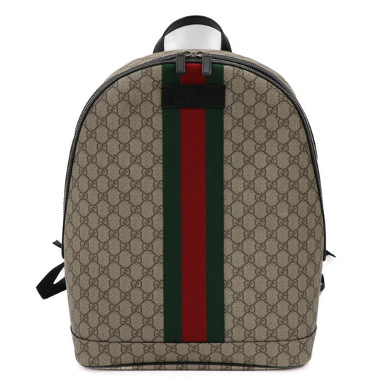Gucci GG Supreme Canvas Leather Backpack