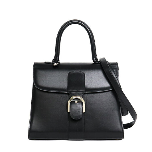 Delvaux Brillant MM Leather Handbag