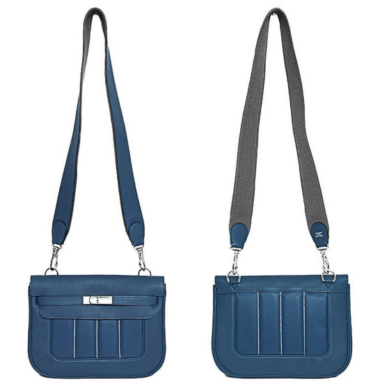 Hermes Berlinn 28 Shoulder Bag Blue