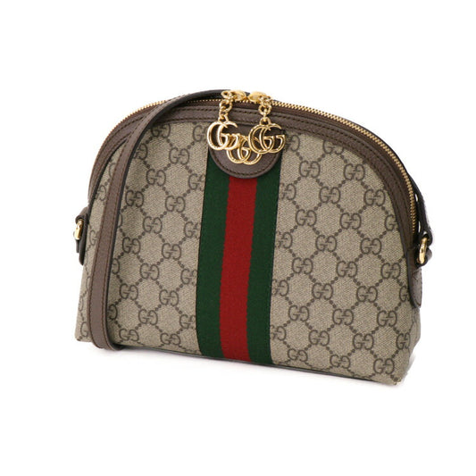 Gucci Ophidia Crossbody Bag PVC Beige Brown