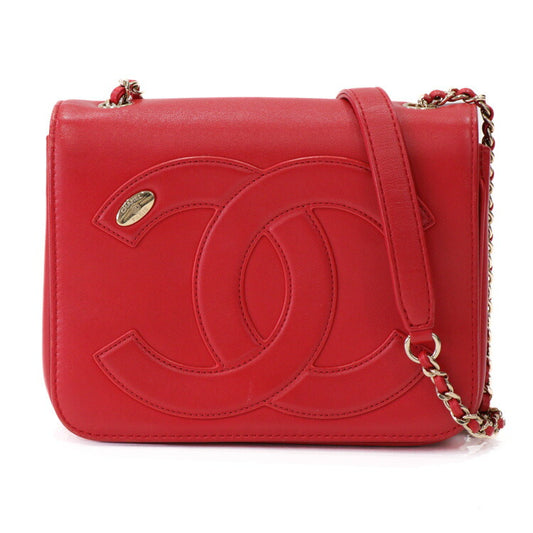 Chanel Lambskin CC Logo Flap Shoulder Bag