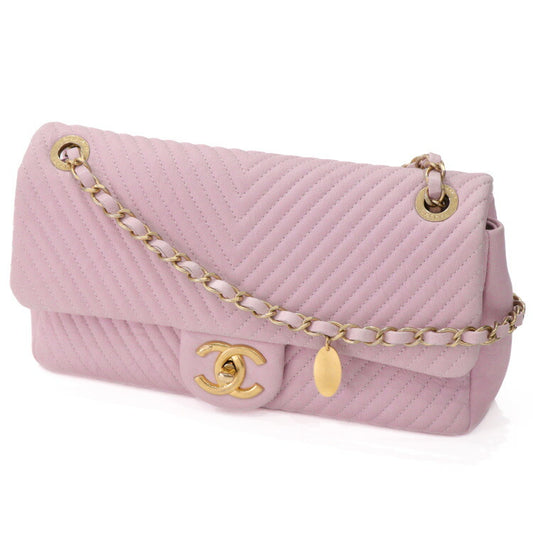 Chanel Chevron Leather Shoulder Bag A92087