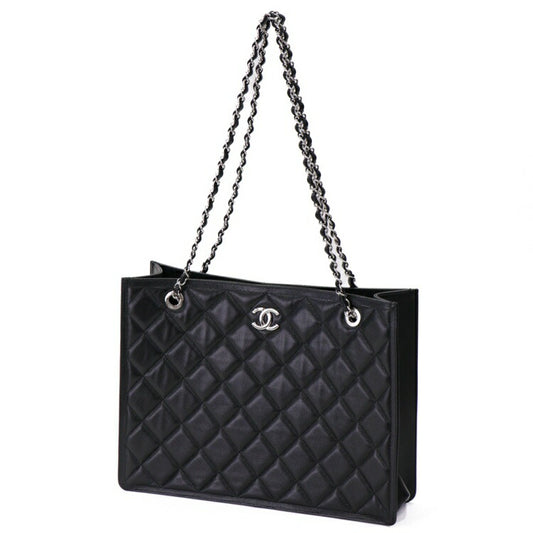 Chanel Caviar Skin Chain Tote Bag