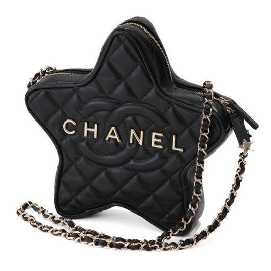 Chanel Leather Women's Bag 2024 Cruise Collection Matelassé Star Chain Shoulder AS4579