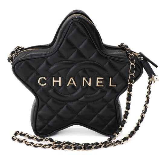 Chanel Leather Women's Bag 2024 Cruise Collection Matelassé Star Chain Shoulder AS4579