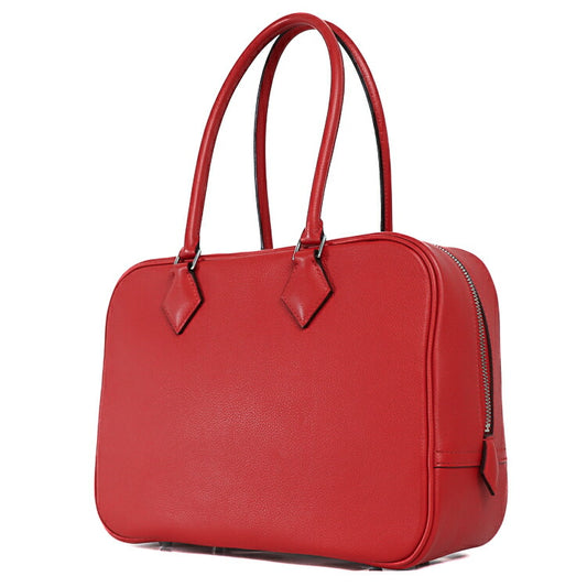 Hermes Plume 28 Evercolor Handbag Red