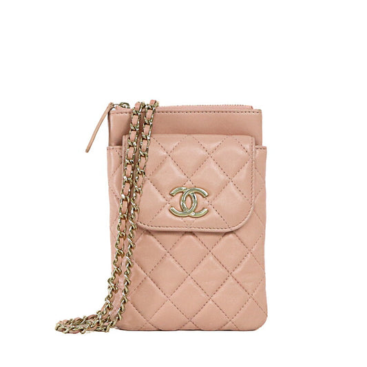 Chanel Lambskin Matelasse Mini Chain Shoulder Bag