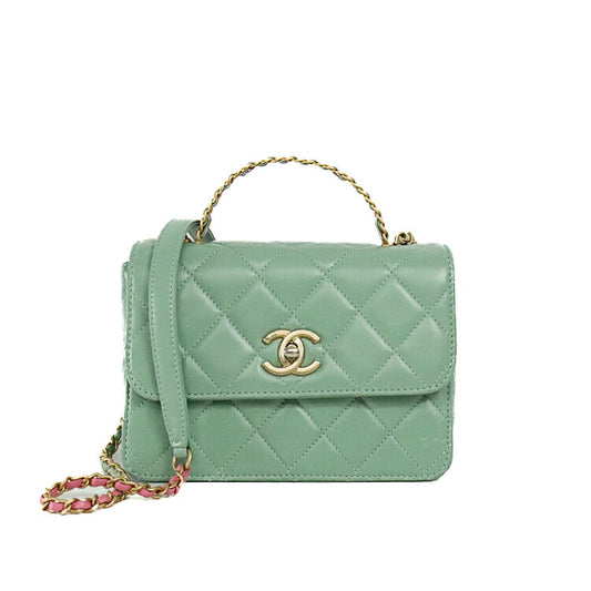 Chanel Shiny Calfskin Matelasse Mini Flap Bag