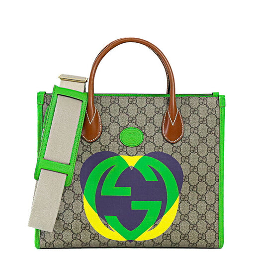Gucci GG Supreme Interlocking G 2way Tote Bag