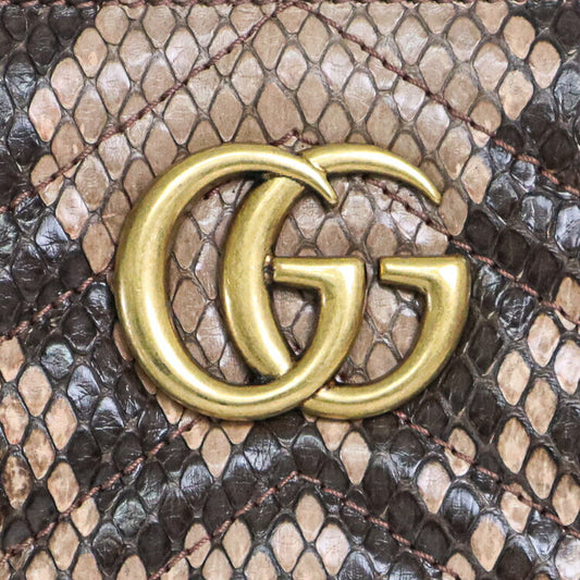 Gucci Python Leather GG Marmont Quilted 2way Bag