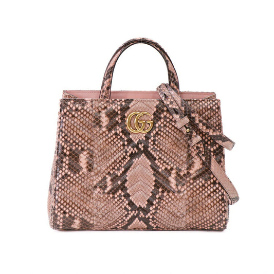 Gucci GG Marmont Python Leather Women's Bag