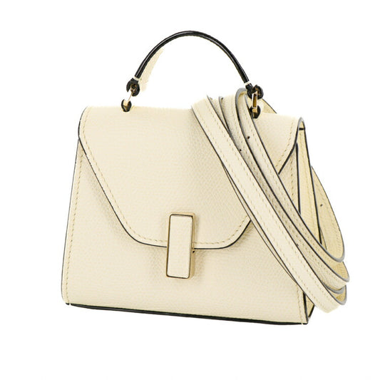 Valextra Micro Mini Top Handle Bag White