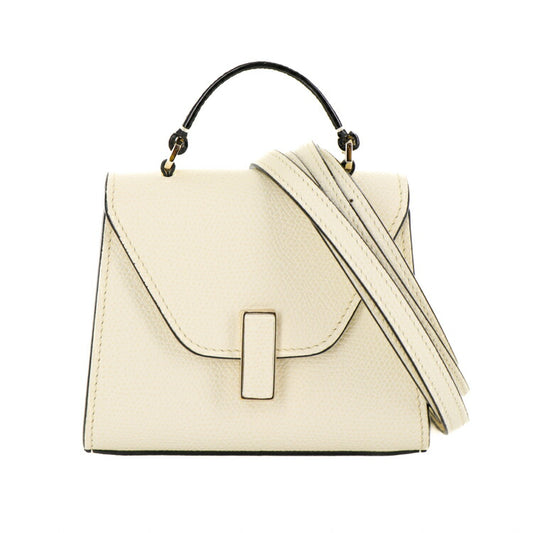 Valextra Micro Mini Top Handle Bag White