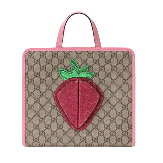Gucci Children's GG Supreme 3D Strawberry Handbag