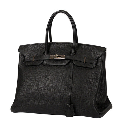 Hermes Birkin 30 Handbag Black Leather
