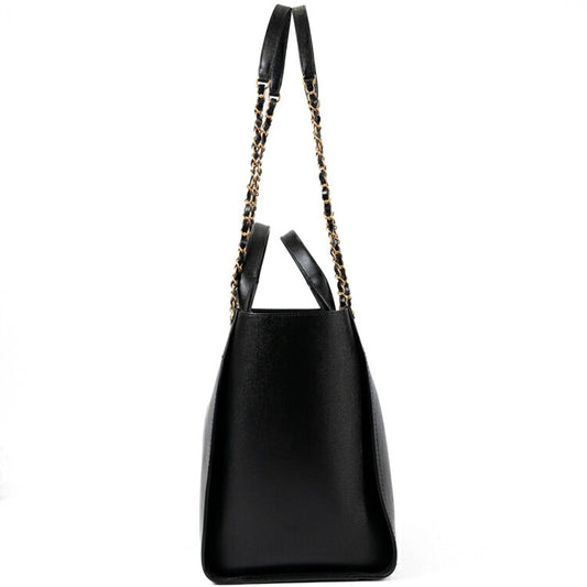 Chanel Caviar Skin Studded Chain Tote Bag