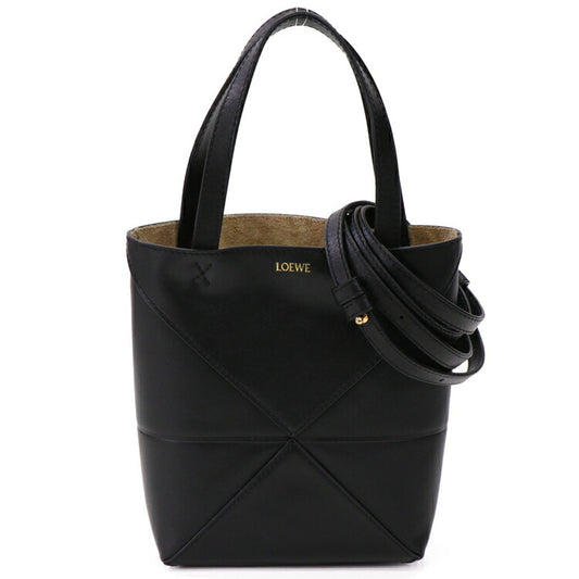 Loewe Puzzle Fold Mini Leather Tote Bag