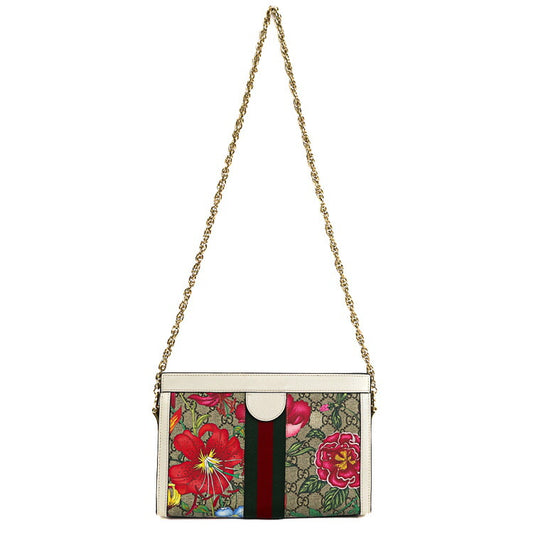 Gucci Ophidia GG Flora Chain Shoulder Bag