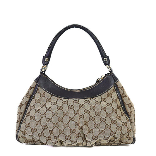 Gucci GG Canvas Leather Shoulder Bag